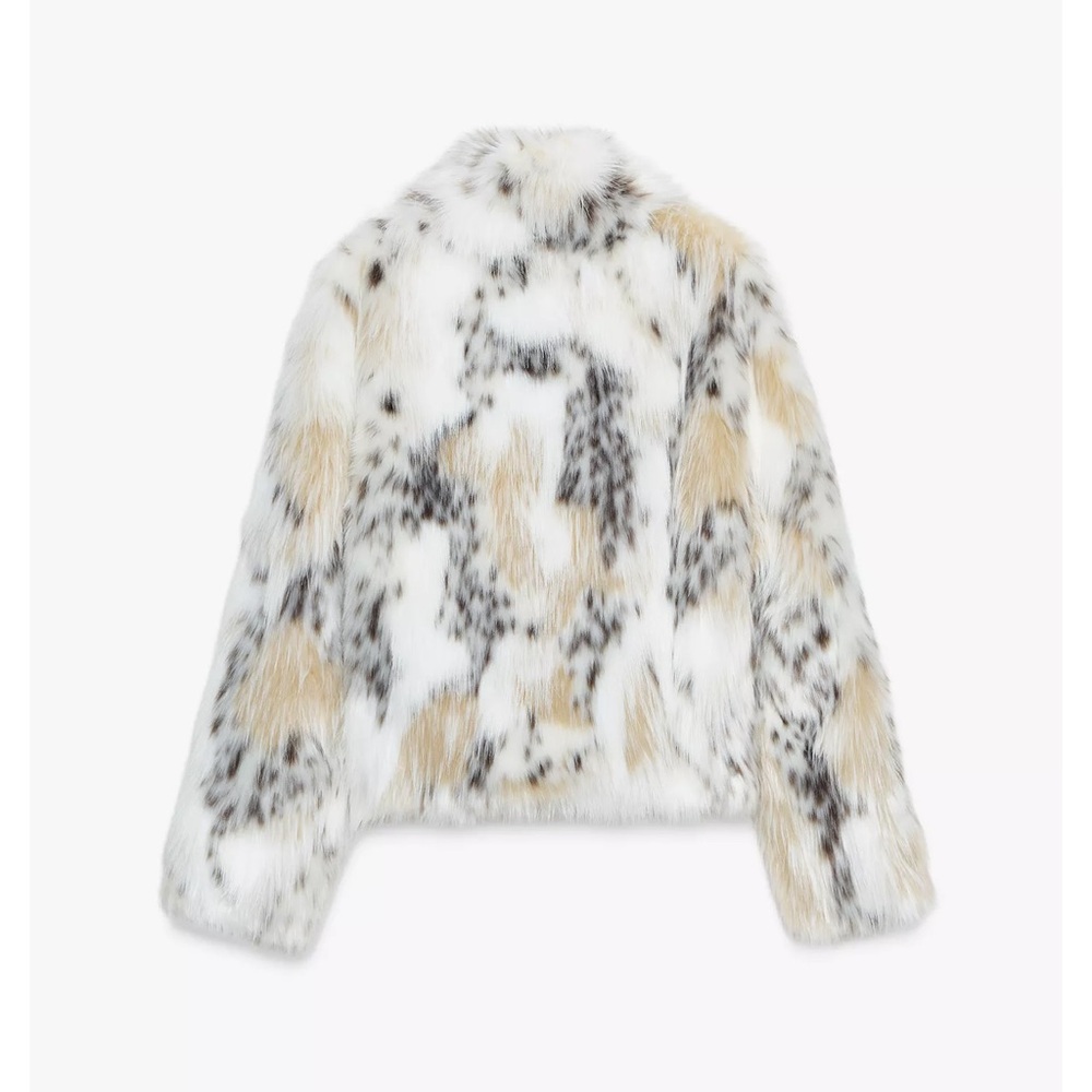 Zara ZW COLLECTION FAUX FUR JACKET - Picture 7 of 9